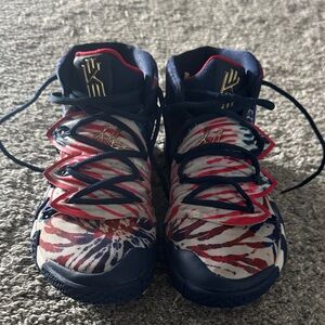 Colorful Kids' Sneakers with Navy and Red Accents